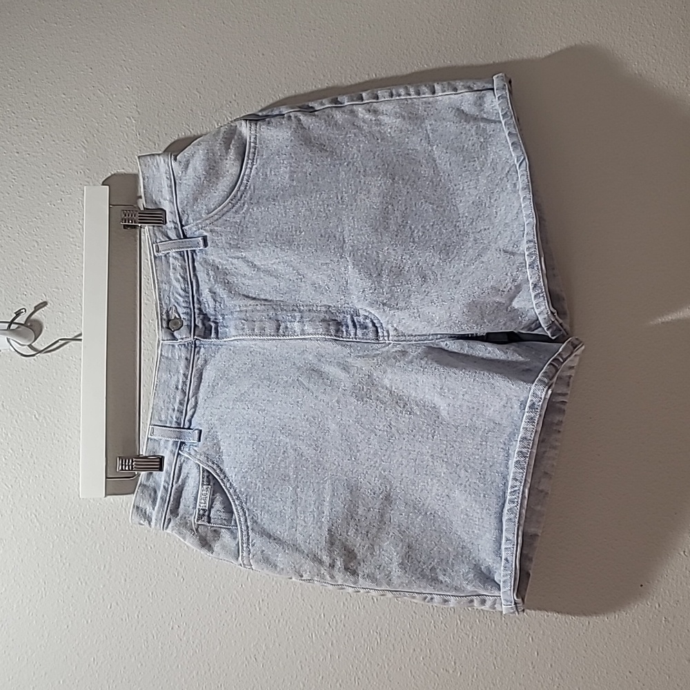 Lee 18Med Light Blue Summer High-rise Vintage Staple 90's Modern Mom Jean Shorts - Picture 3 of 14
